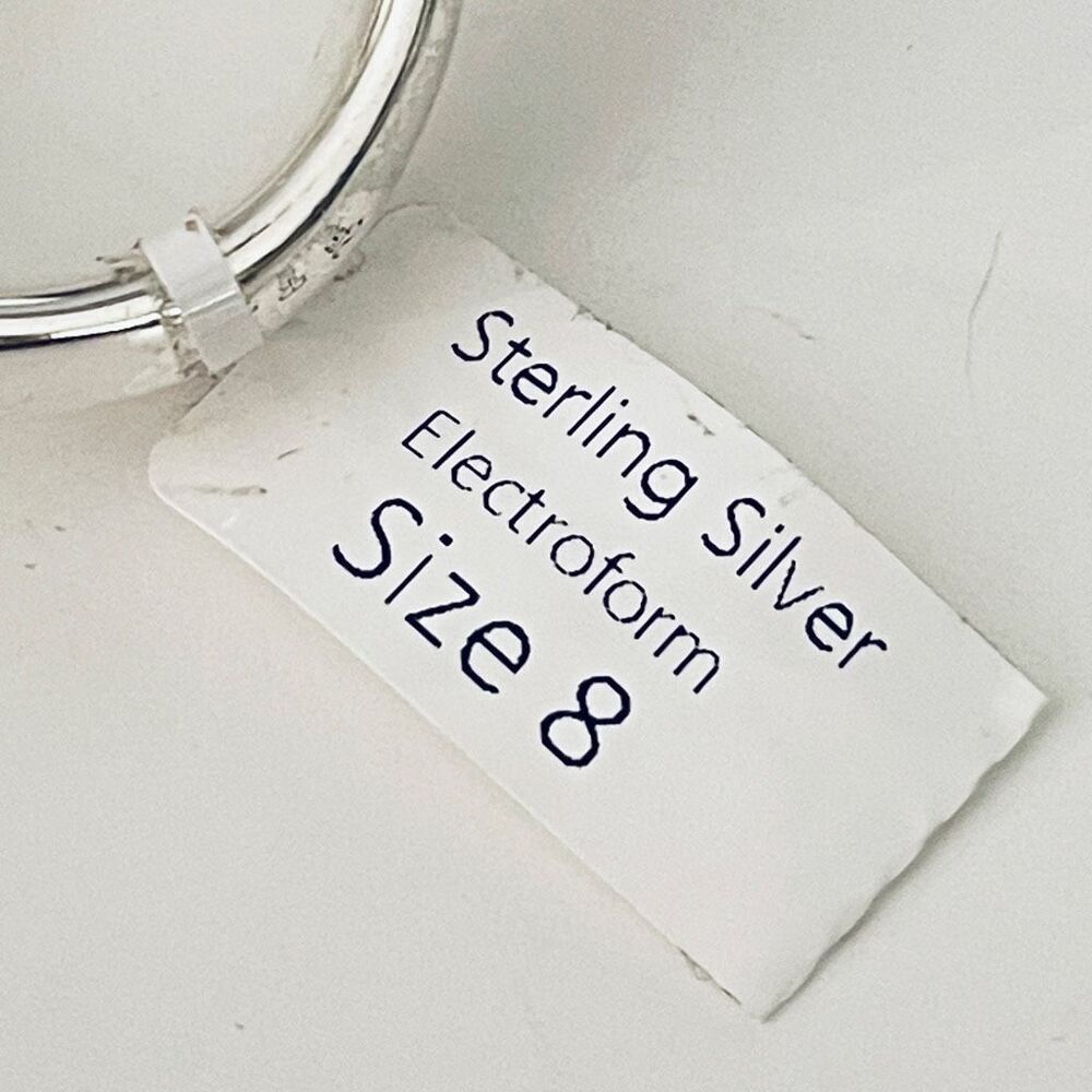NWT Gorgeous Sz 8 Indigo Falls Sterling Silver 925 Huge Thick Heart Shaped Ring - Picture 11 of 12